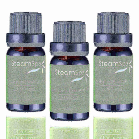 Steamspa Essence of Eucalyptus Aromatherapy Oil Extract Value Pack G-OILEUC3